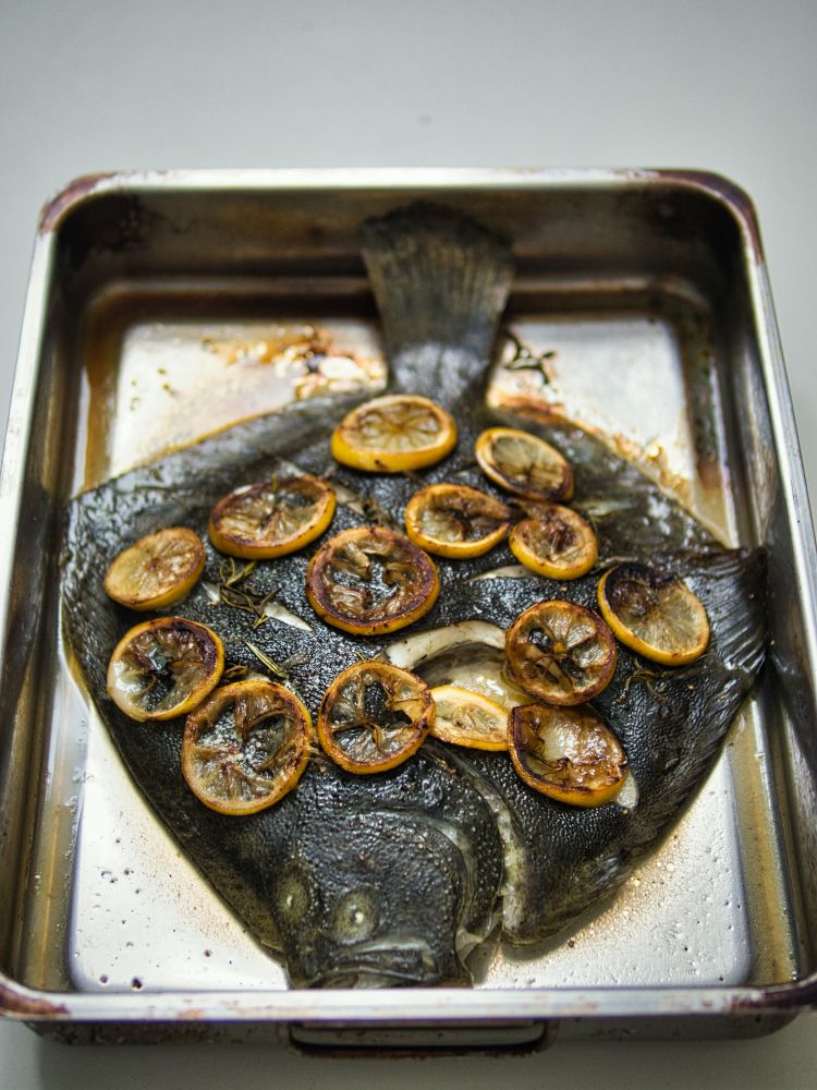 Rezeptbild: Steinbutt aus dem Ofen