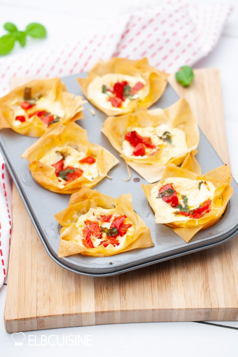 Rezeptbild: Knusprige Filoteig-Feta-Muffins – perfekt für Gäste!