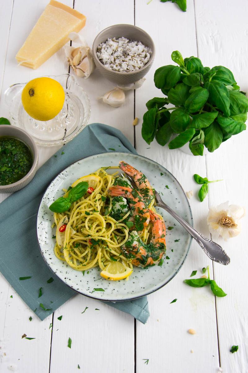 Rezeptbild: Sous Vide Kräuter-Garnelen