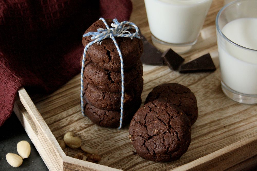 Rezeptbild: Schoko-Nuss-Cookies