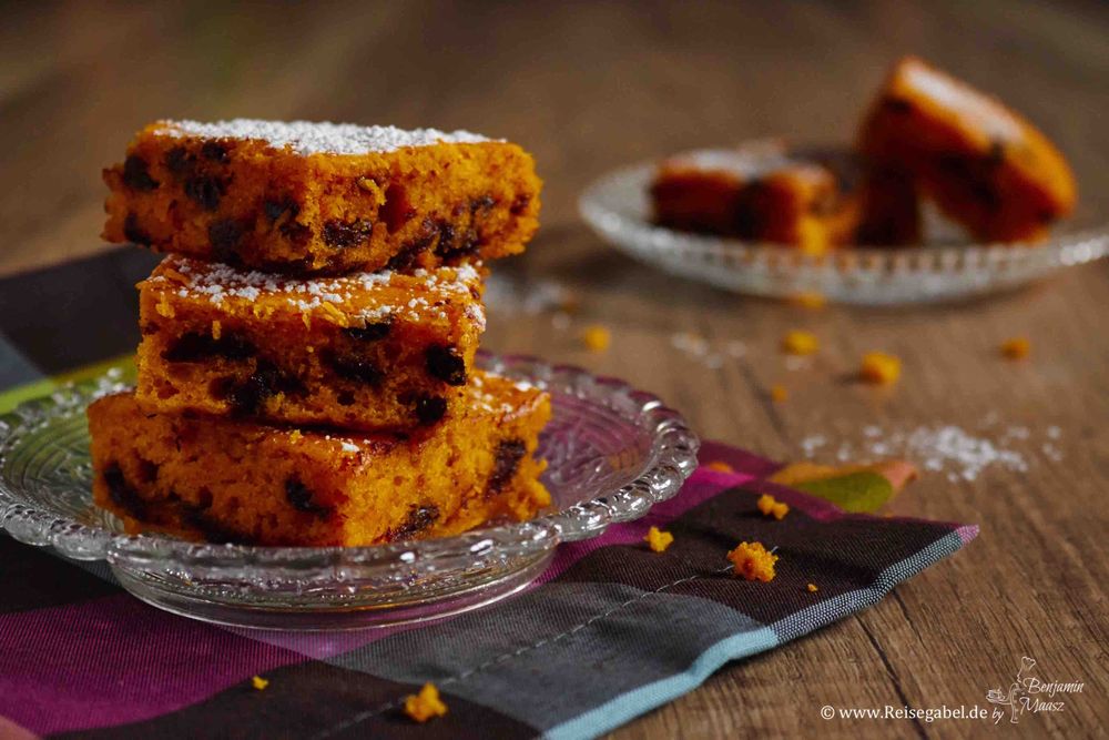 Rezeptbild: Kürbis Schoko Kuchen – saftig und lecker!