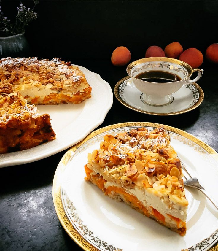 Rezeptbild: Quarkkuchen Rezept mit Aprikosen und Streusel