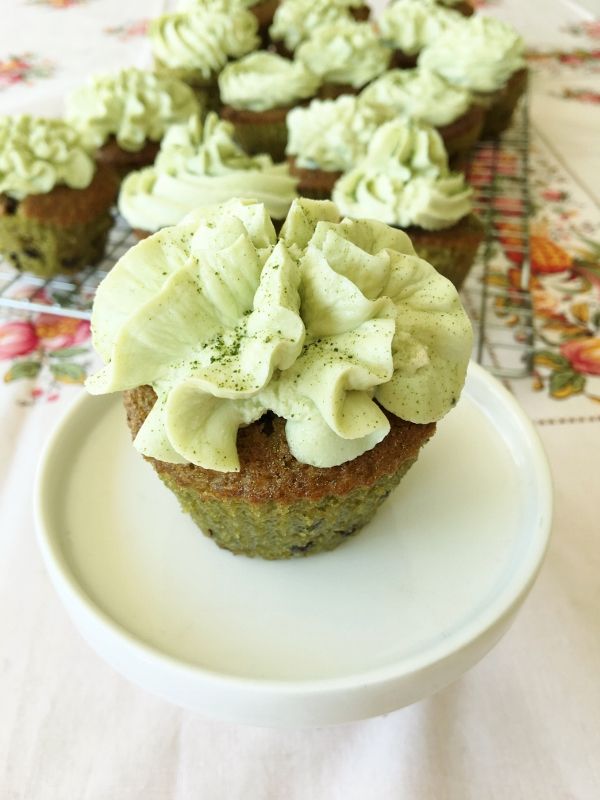 Rezeptbild: Matcha-Schoko Cupcakes