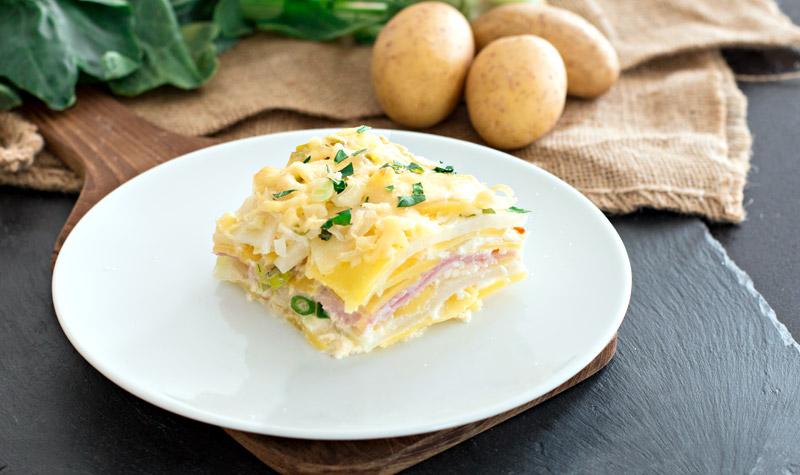 Rezeptbild: Kohlrabi-Kartoffel-Auflauf