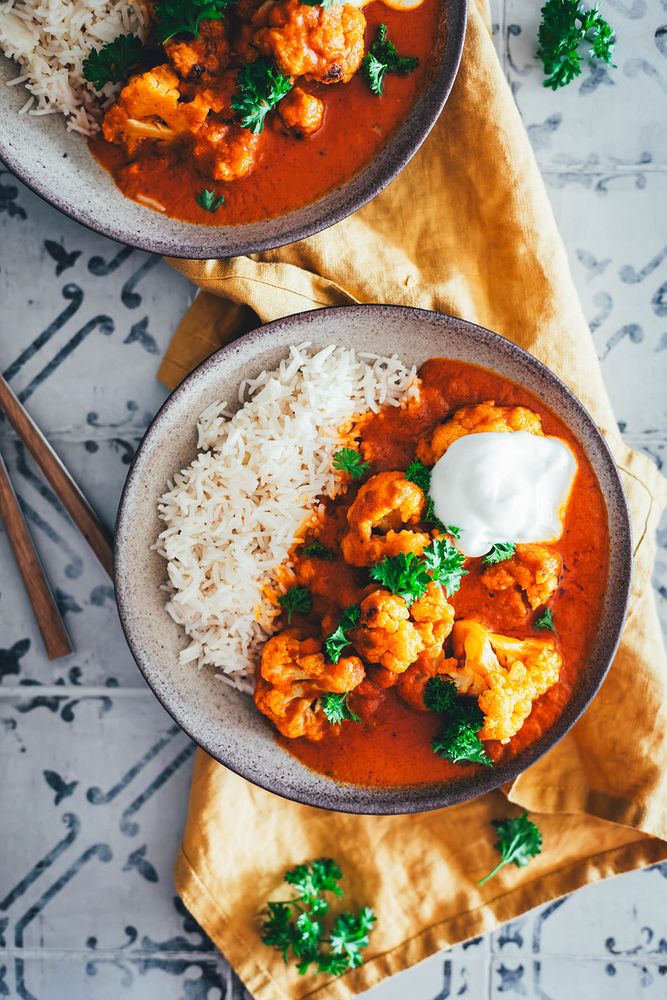 Rezeptbild: Veggie Butter Chicken – Blumenkohl-Curry