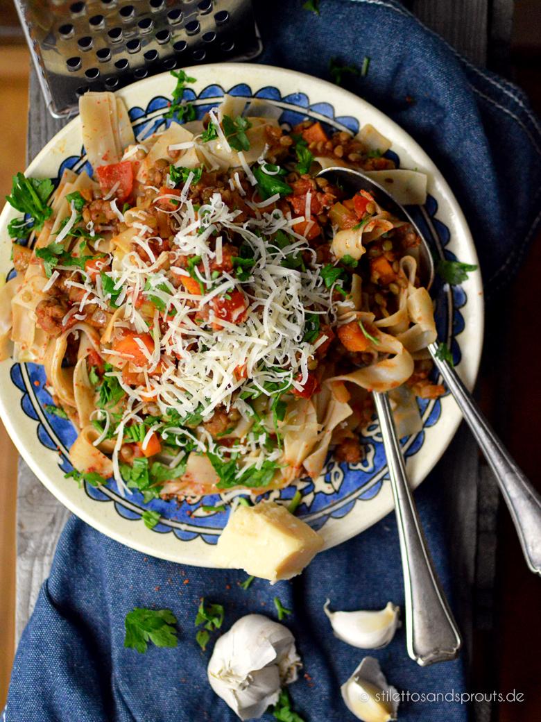 Rezeptbild: Vegetarische Linsen-Bolognese