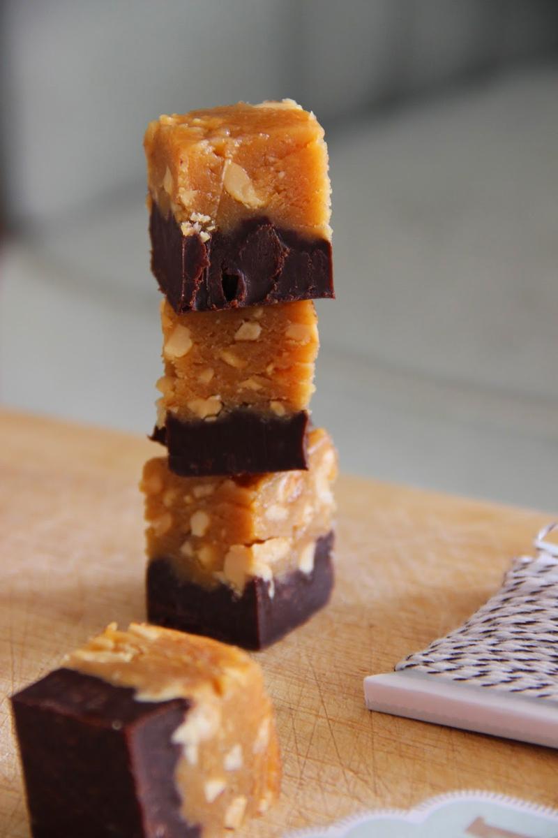 Rezeptbild: Erdnuss-Schoko-Fudge