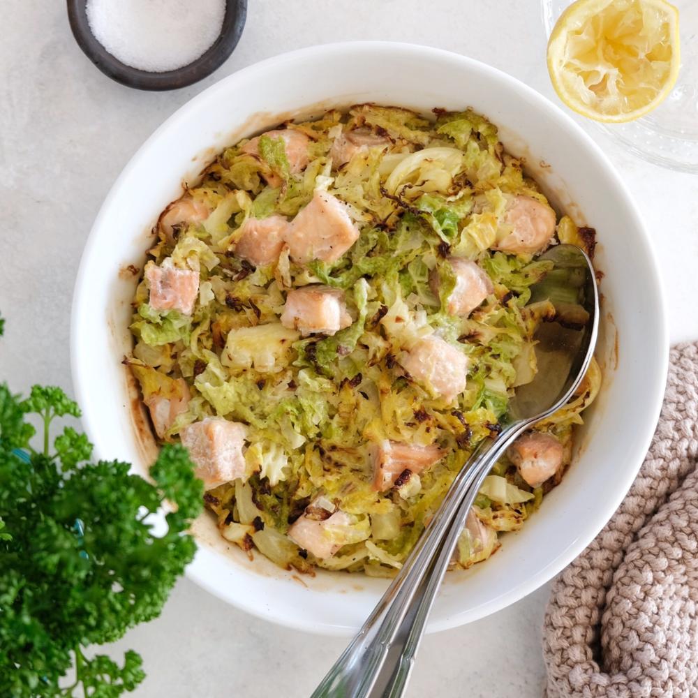 Rezeptbild: Wirsing-Lachs-Auflauf