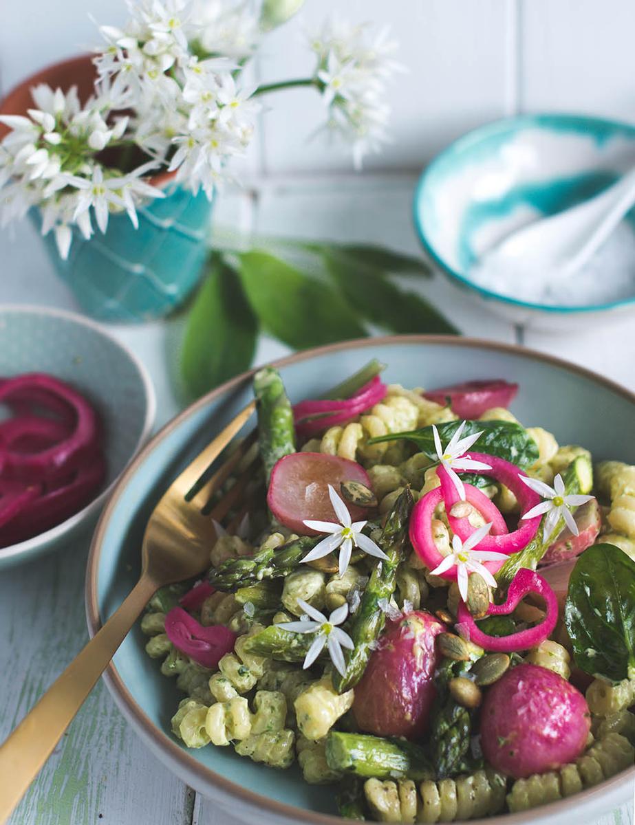 Rezeptbild: Frühlings-Nudelsalat