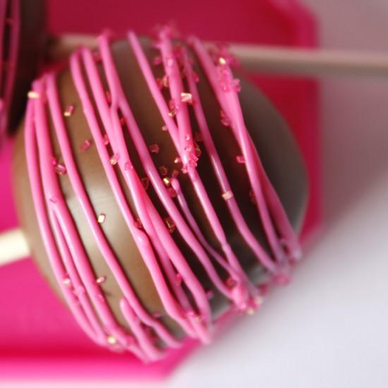 Rezeptbild: Pinke Cake Pops
