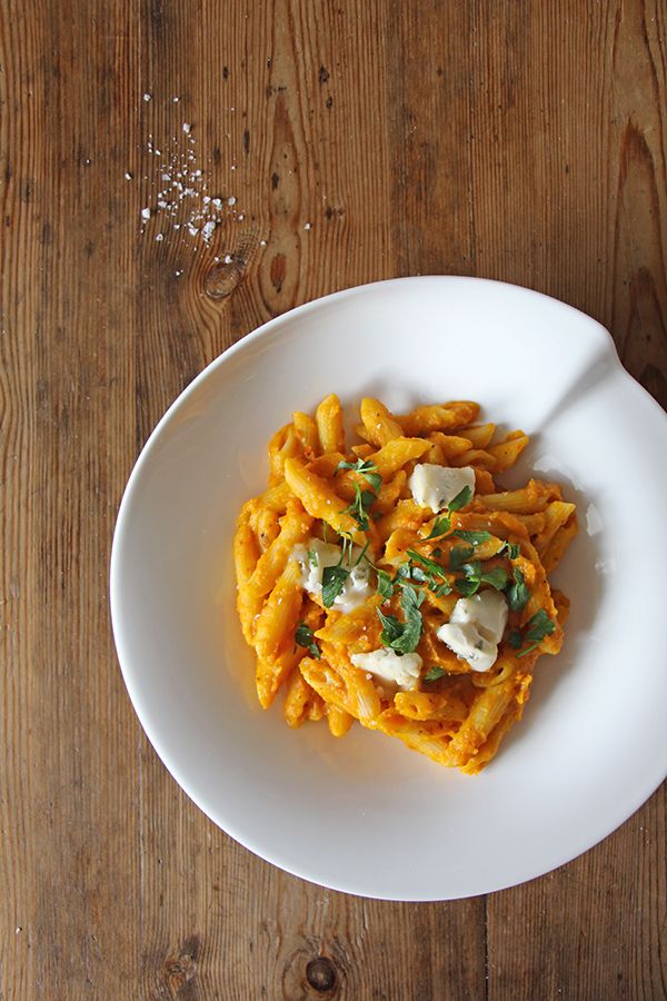 Rezeptbild: Kürbis-Pasta mit Gorgonzola