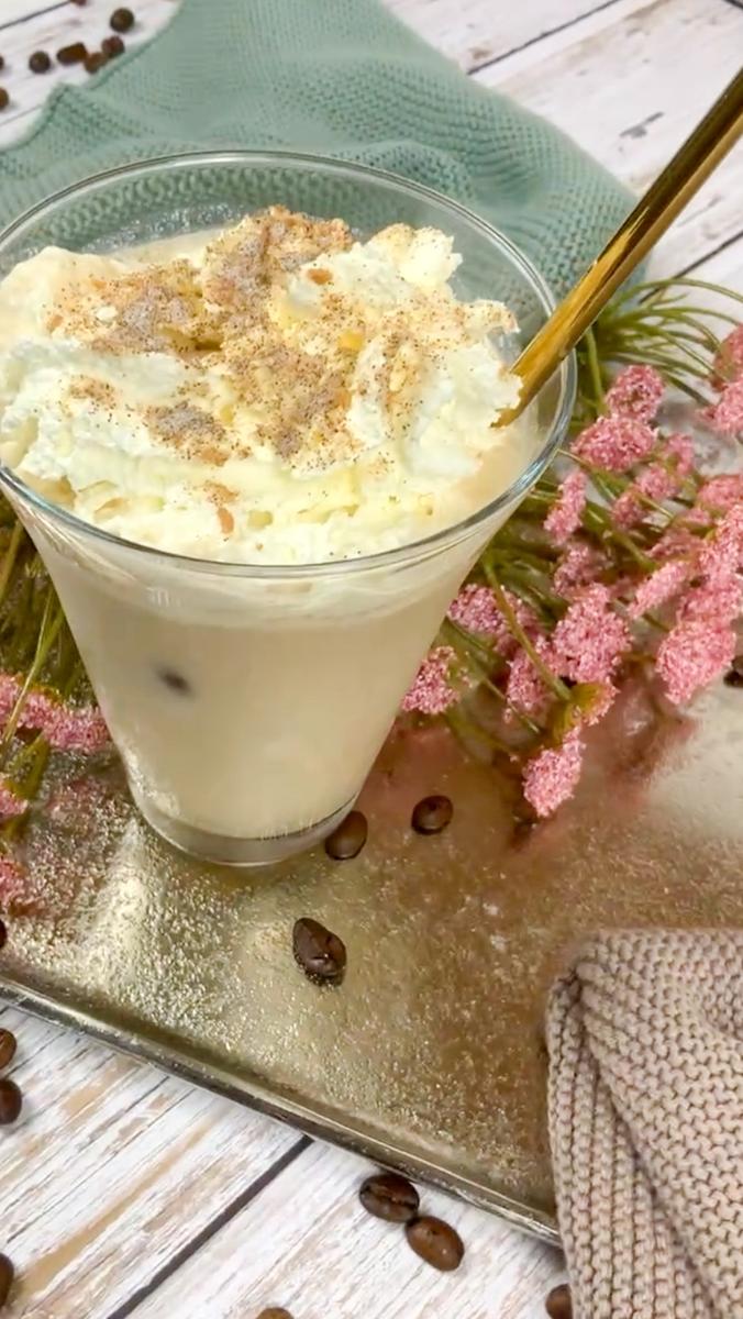 Rezeptbild: Protein Eiskaffee Rezept ohne Zucker