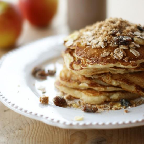 Rezeptbild: Apfel-Spekulatius-Pancakes