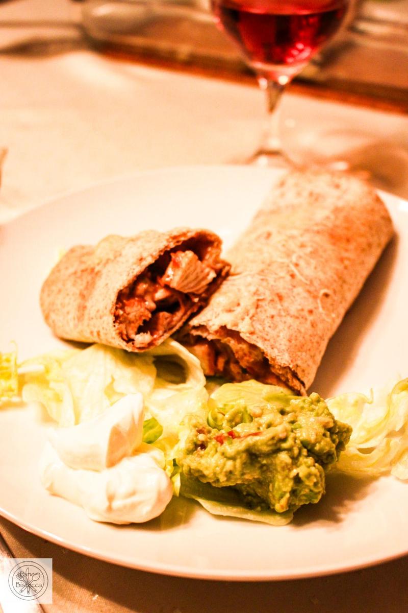 Rezeptbild: Micky's gebackene Huehner Wraps