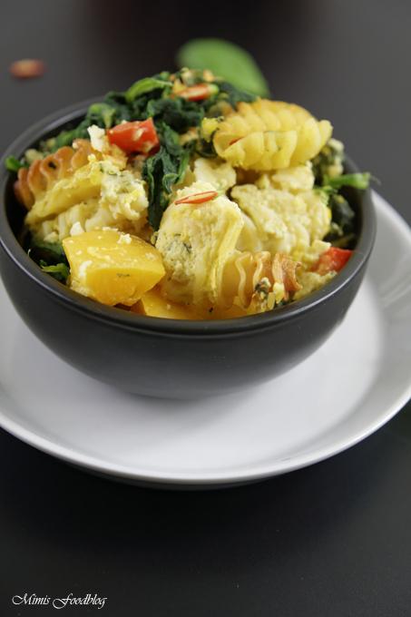 Rezeptbild: Kürbis-Spinat Auflauf