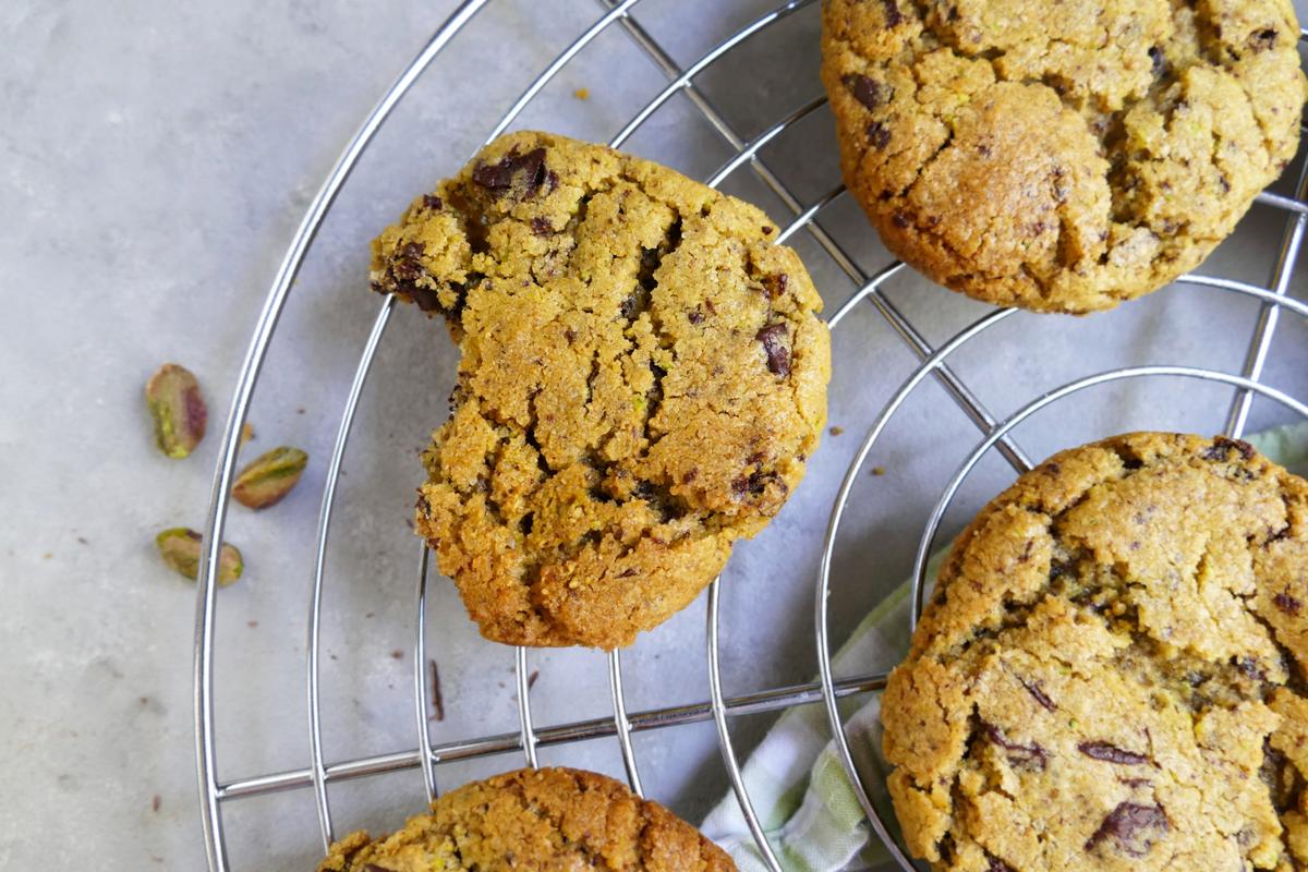 Rezeptbild: Cookies mit Pistazien und Schokolade