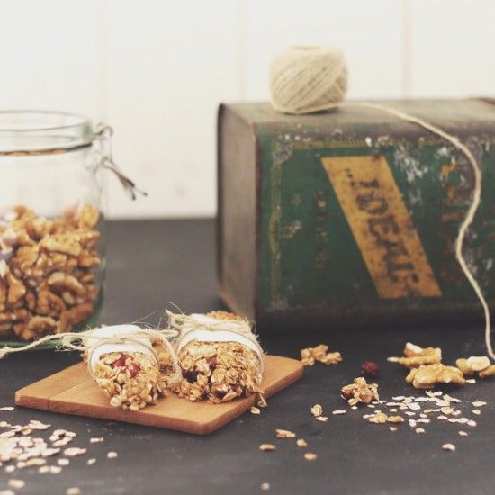 Rezeptbild: Müesliriegel mit Cranberries