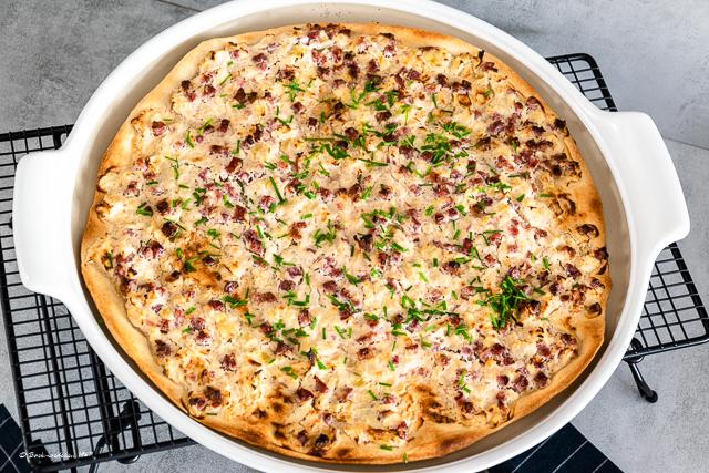 Rezeptbild: Elsässer Flammkuchen