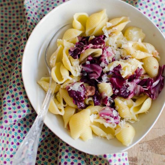 Rezeptbild: Pasta mit Radicchio und Speck