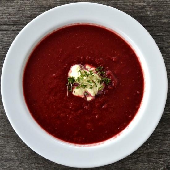 Rezeptbild: Rotkohl-Rote Bete Suppe