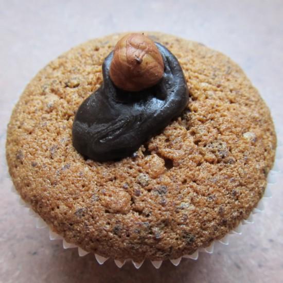 Rezeptbild: Schokoladen-Haselnuss Muffin mit Rum