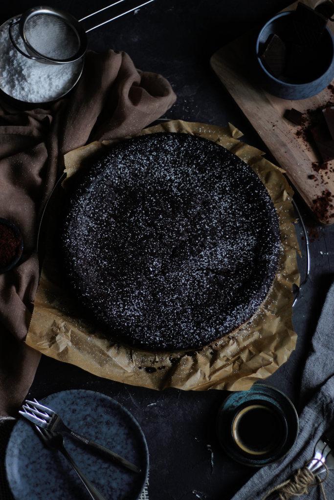 Rezeptbild: schwedischer Schokoladenkuchen