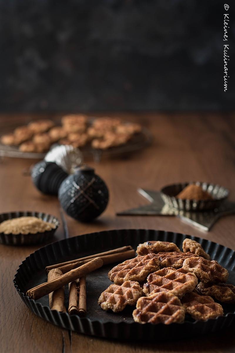 Rezeptbild: Waffelplätzchen mit Zimt