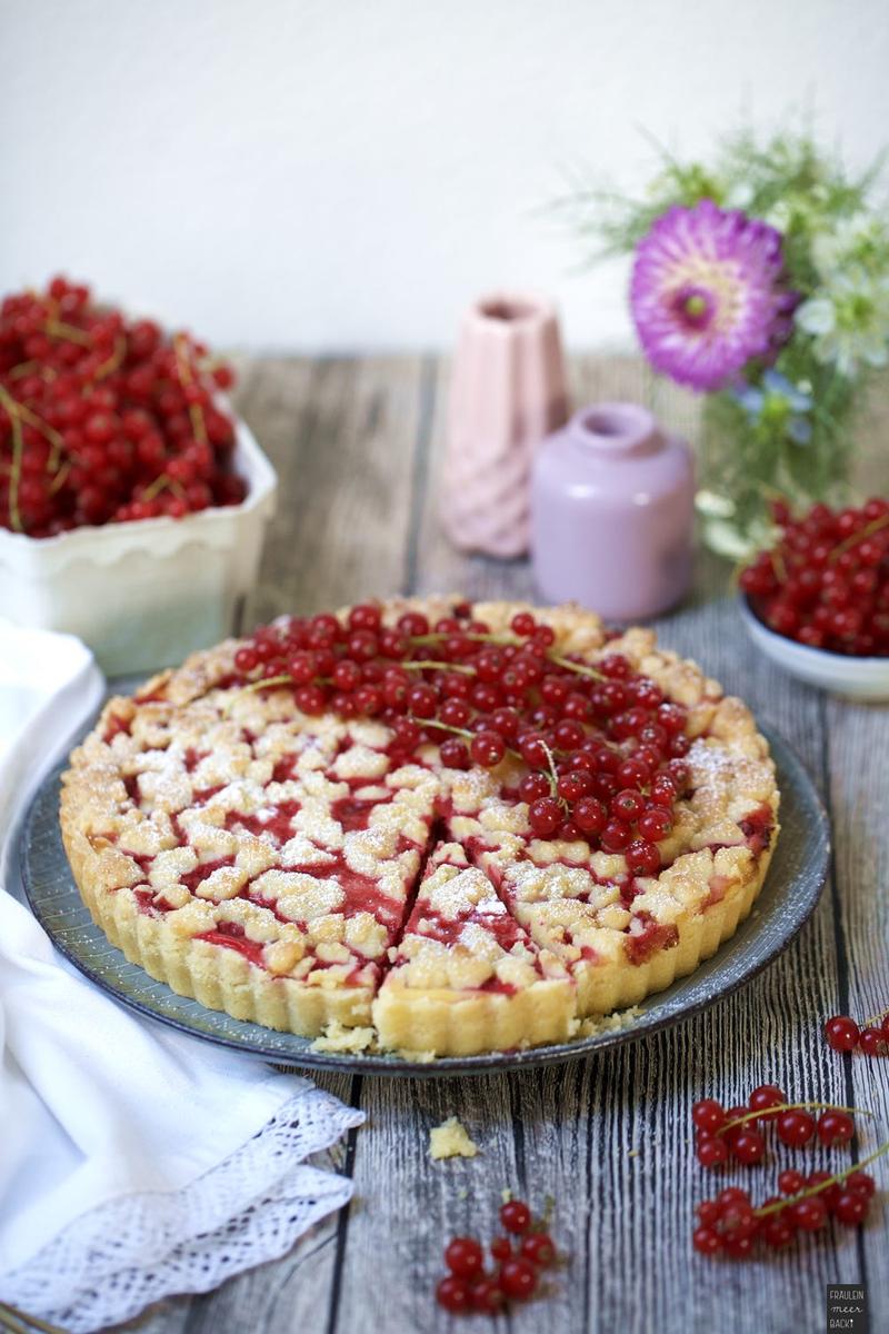Rezeptbild: Frischkäse-Tarte mit Johannisbeeren
