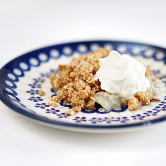 Rezeptbild: Birnen-Ingwer-Crumble