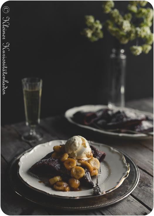Rezeptbild: Chocolate Dutch Baby mit Bananas Foster