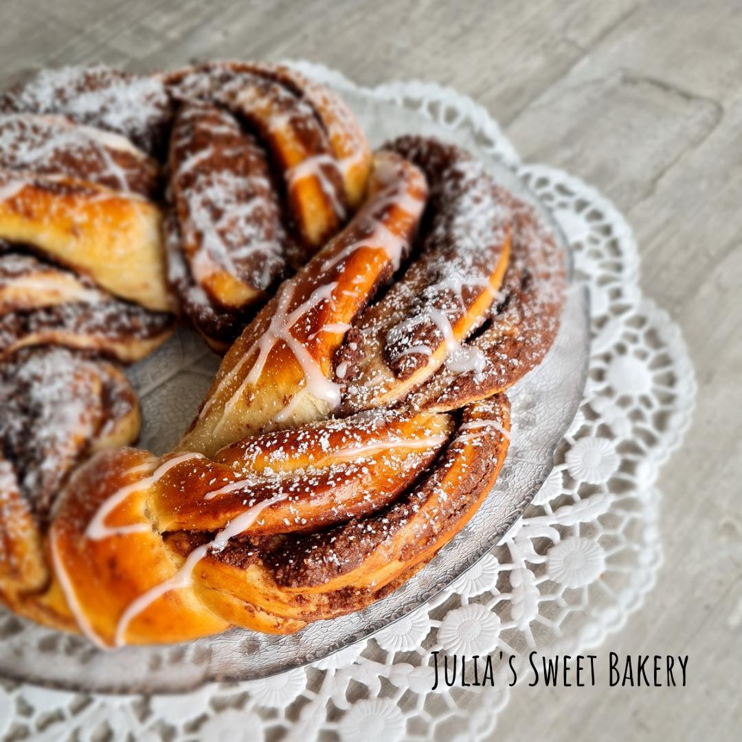 Rezeptbild: Softer Schoko-Nuss-Zopf