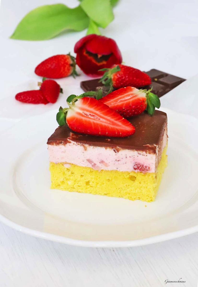 Rezeptbild: Erbeerschnitten