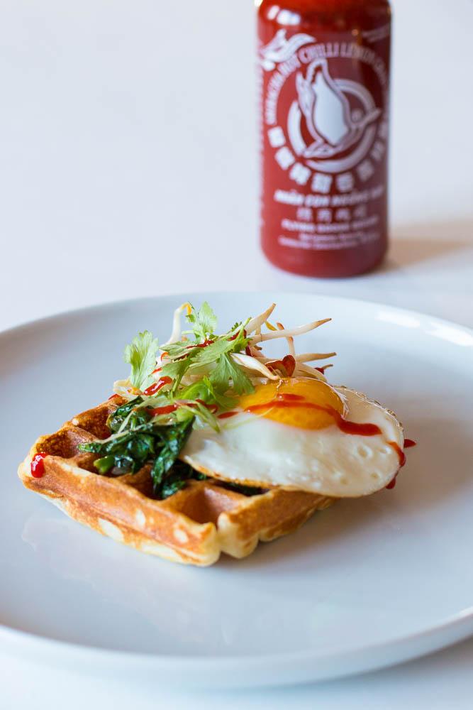 Rezeptbild: Frische Waffeln auf asiatisch