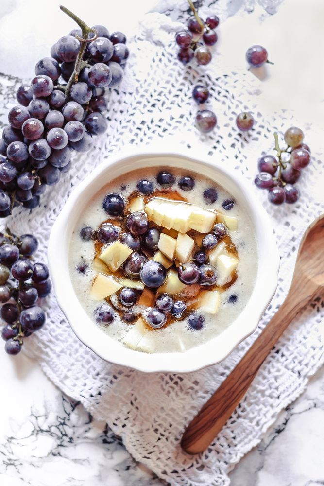 Rezeptbild: Herbstliche "Bananenmilch" Fruit Bowl