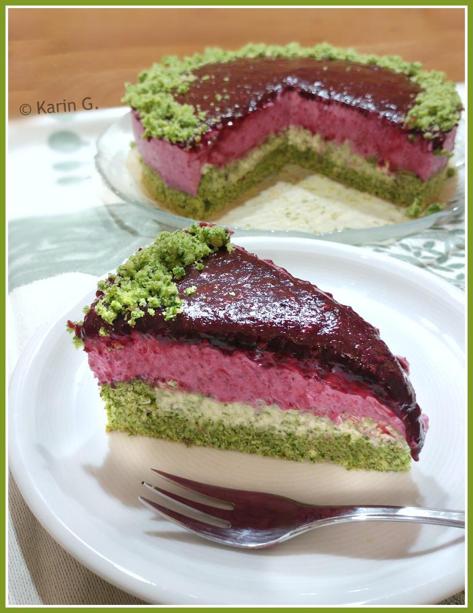 Rezeptbild: grüne Waldfrucht - Sahne- Torte