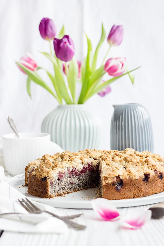 Rezeptbild: Mohn-Kirsch-Streuselkuchen