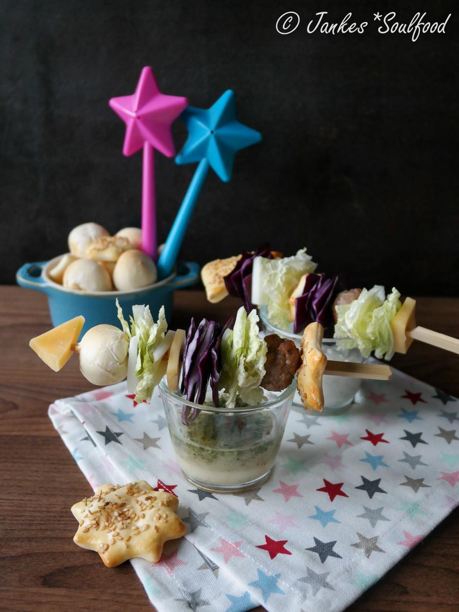 Rezeptbild: Salat-Raketen für Silvester