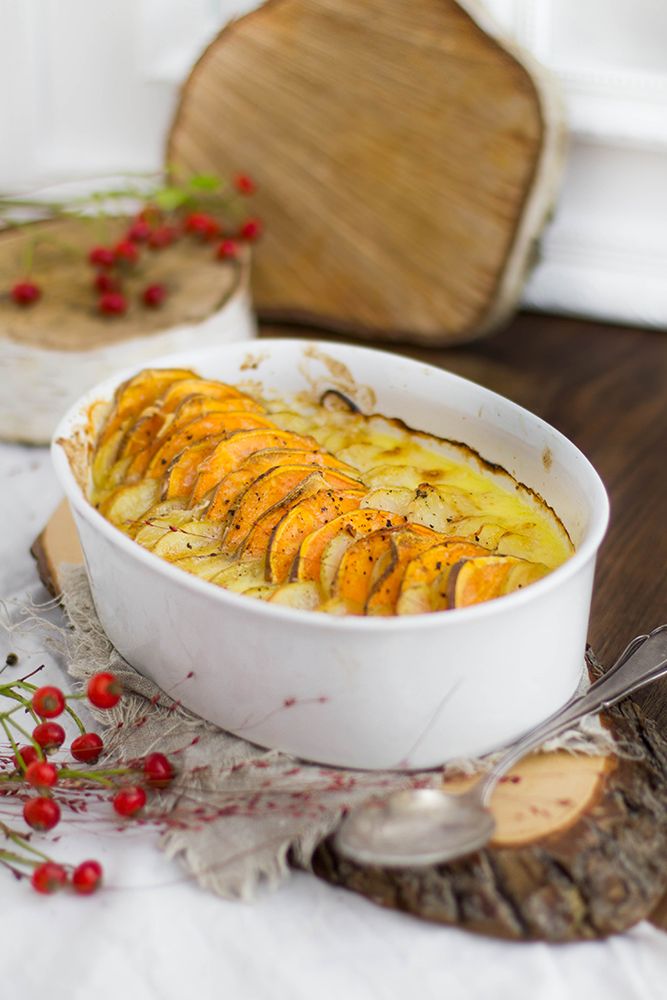 Rezeptbild: Festliches Süßkartoffelgratin