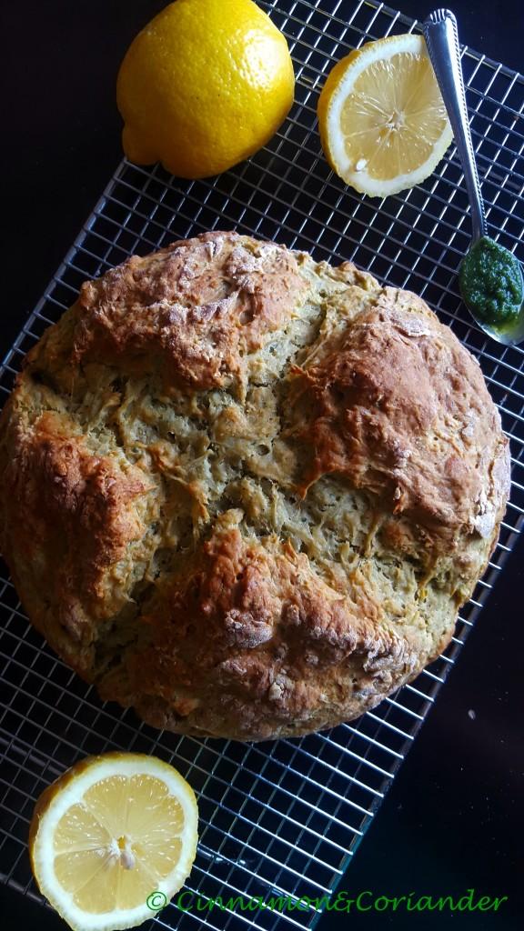 Rezeptbild: Irisches Kartoffelbrot mit Koriander & Zitrone