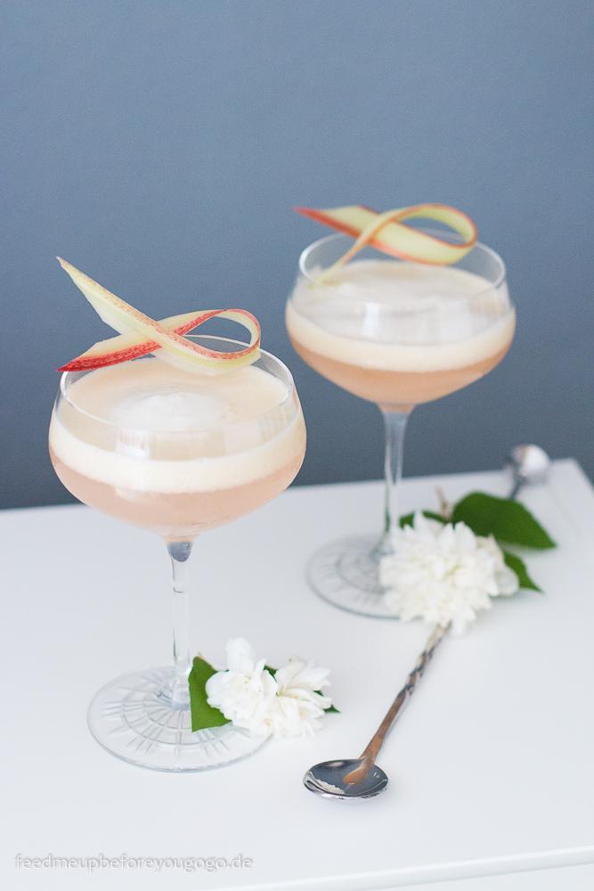 Rezeptbild: Rhubarb Sour mit Rhabarber und Gin
