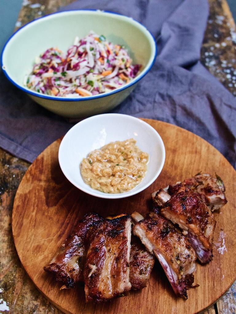 Rezeptbild: Spare Ribs und Coleslaw