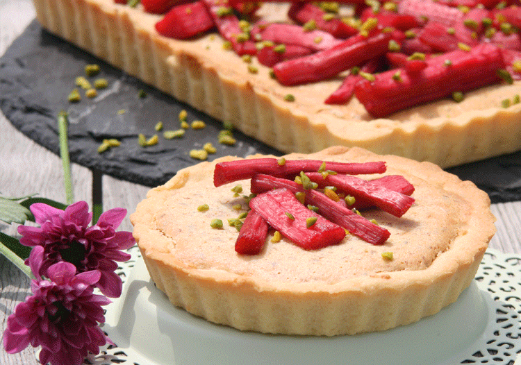 Rezeptbild: Frangipane-Tarte mit Rharbarber