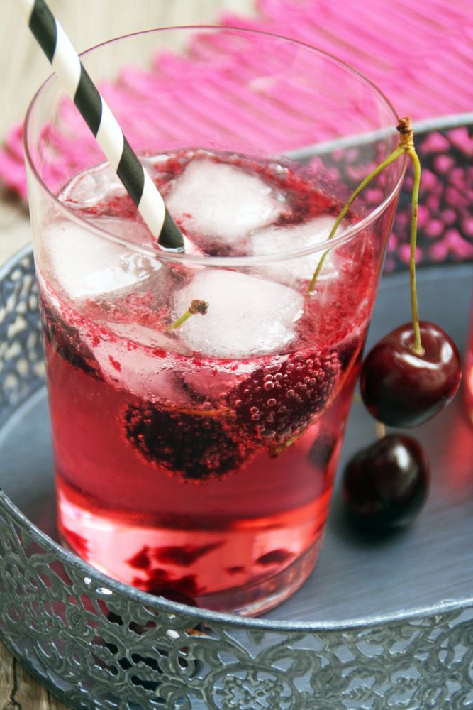Rezeptbild: Sommer-Gin-Tonic mit Kirsche