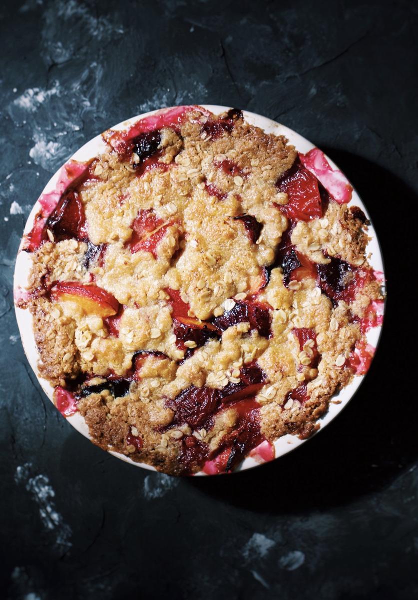 Rezeptbild: Pflaumen Crumble
