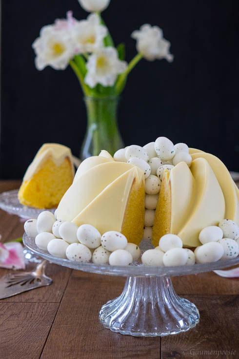 Rezeptbild: Zitronen-Buttermilch-Gugelhupf mit weißer Schokolade