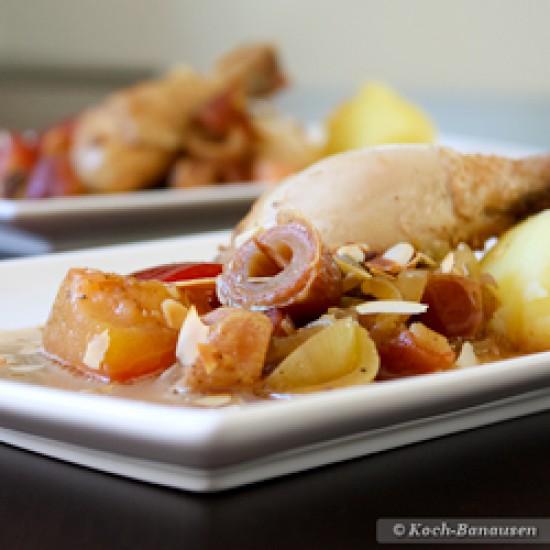 Rezeptbild: Gewürzhuhn mit Pflaumen