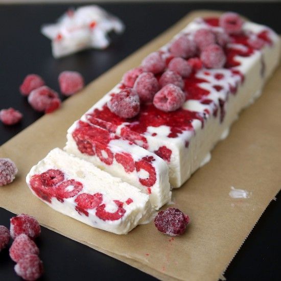 Rezeptbild: Raffaello-Himbeer-Eis