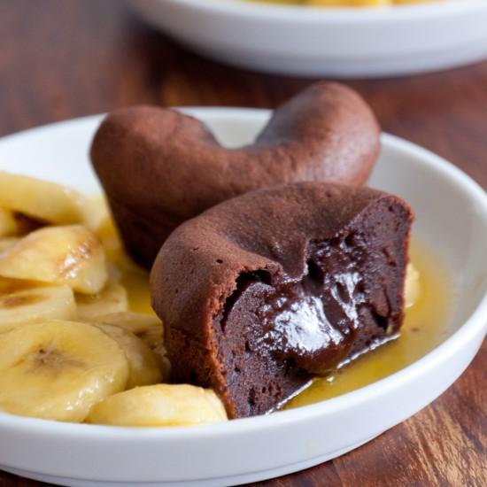 Rezeptbild: Schokokuchen mit flüssigem Kern