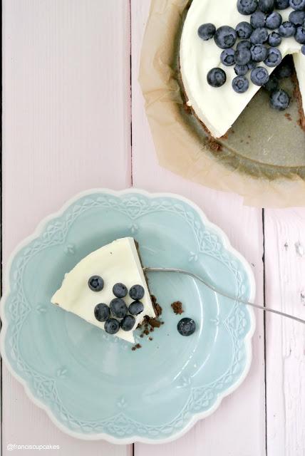 Rezeptbild: Cheesecake mit Heidelbeeren