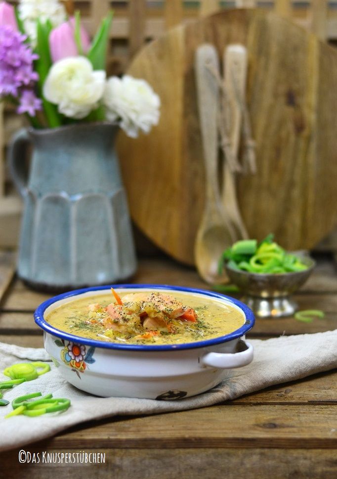 Rezeptbild: Lachs-Lauch-Chowder